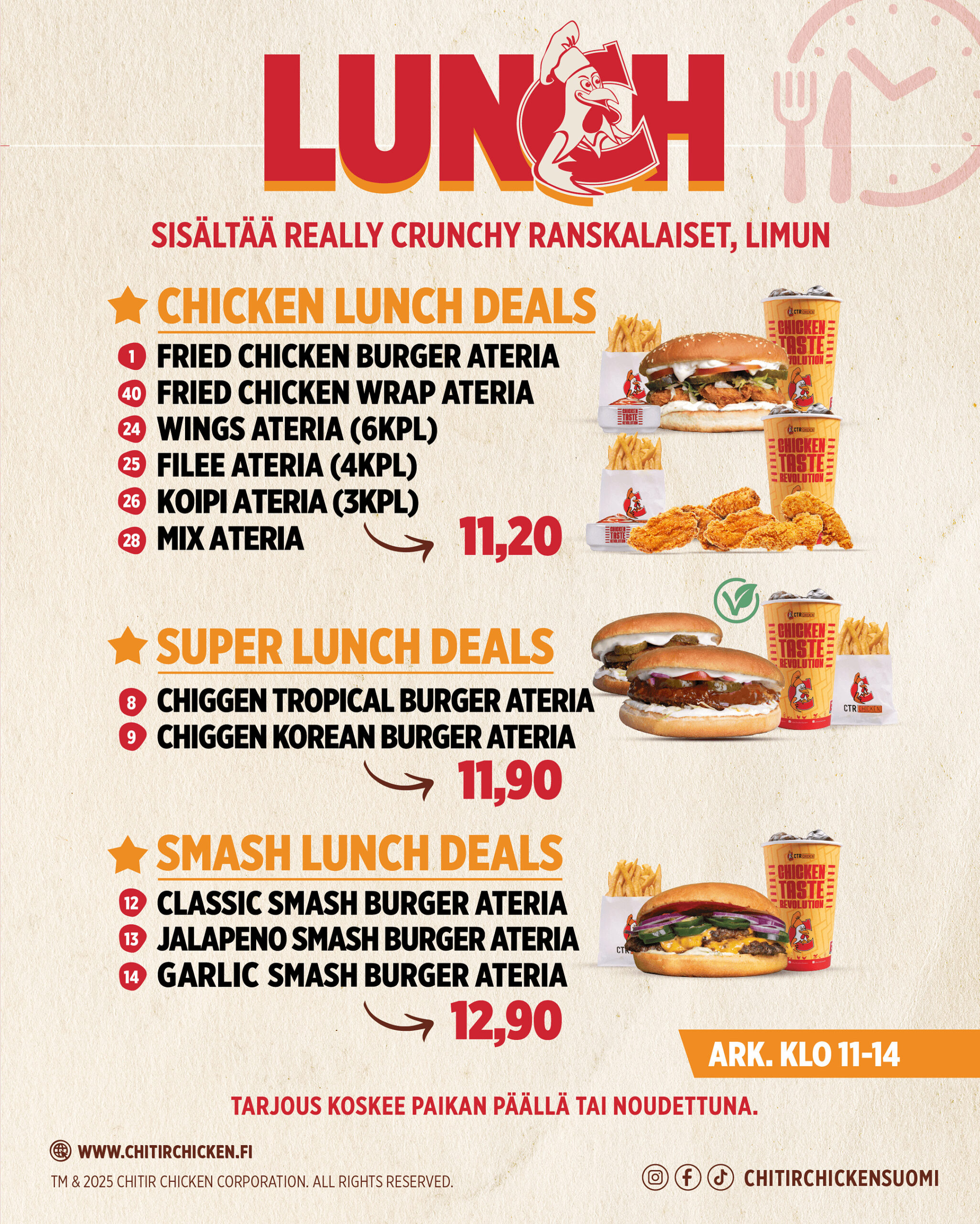 LOUNAS Chitir Chicken Lippulaiva