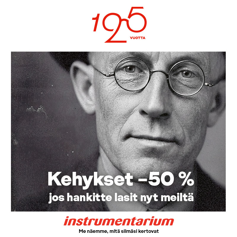 SILMÄLASIEN OSTAJALLE KEHYKSET -50% Instrumentarium