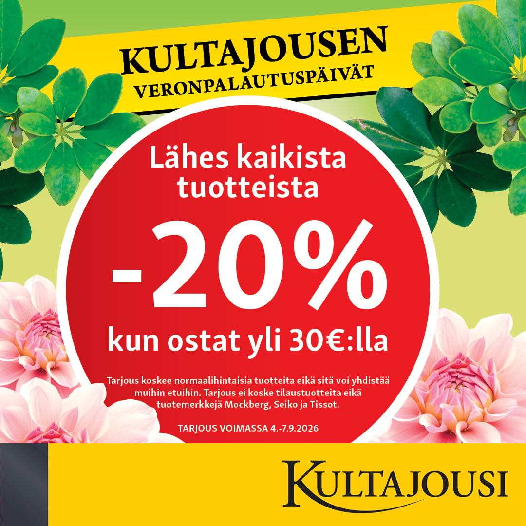 VERONPALAUTUSPÄIVÄT KULTAJOUSESSA! Kultajousi