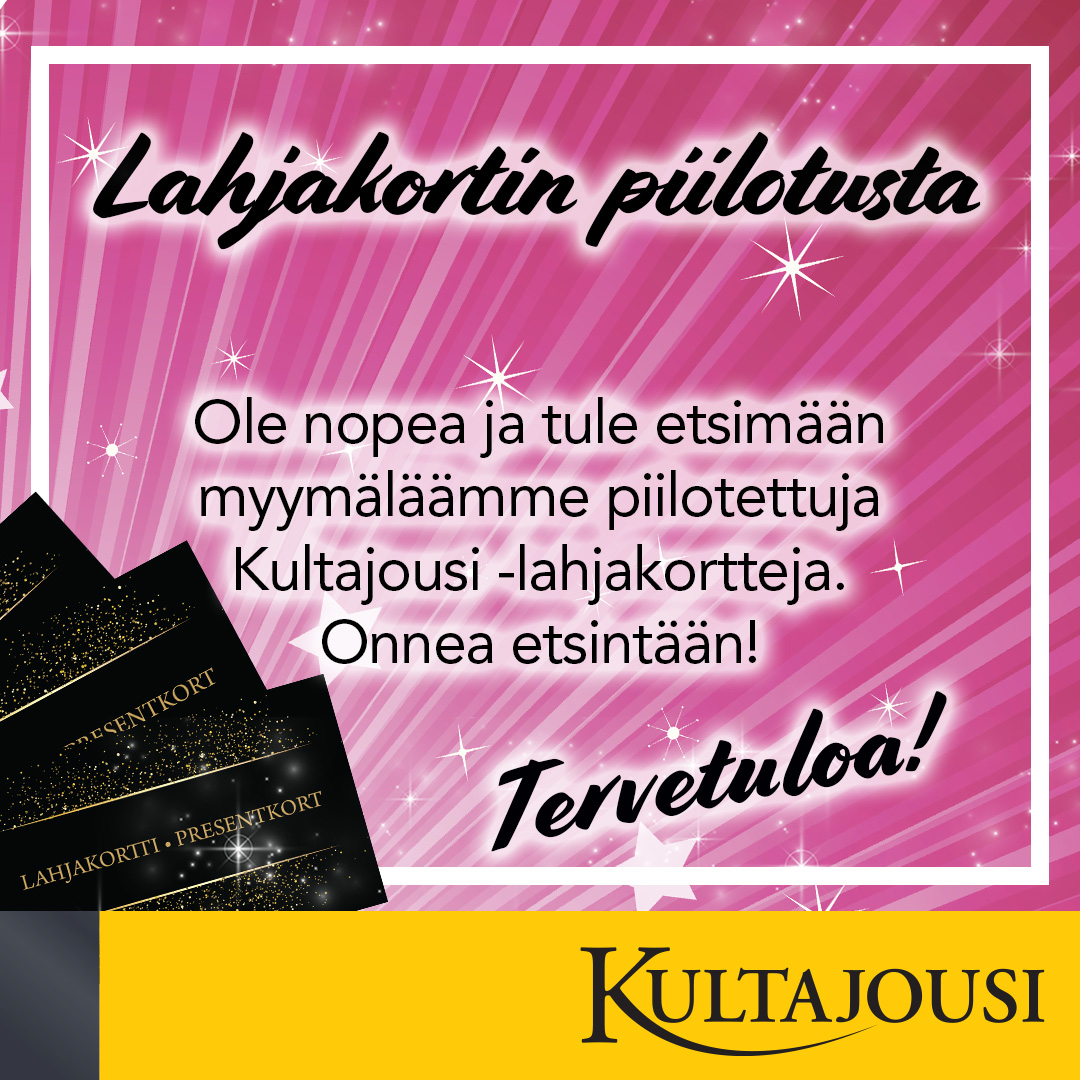 Lahjakortin piilotus Espoo-päivänä! Kultajousi