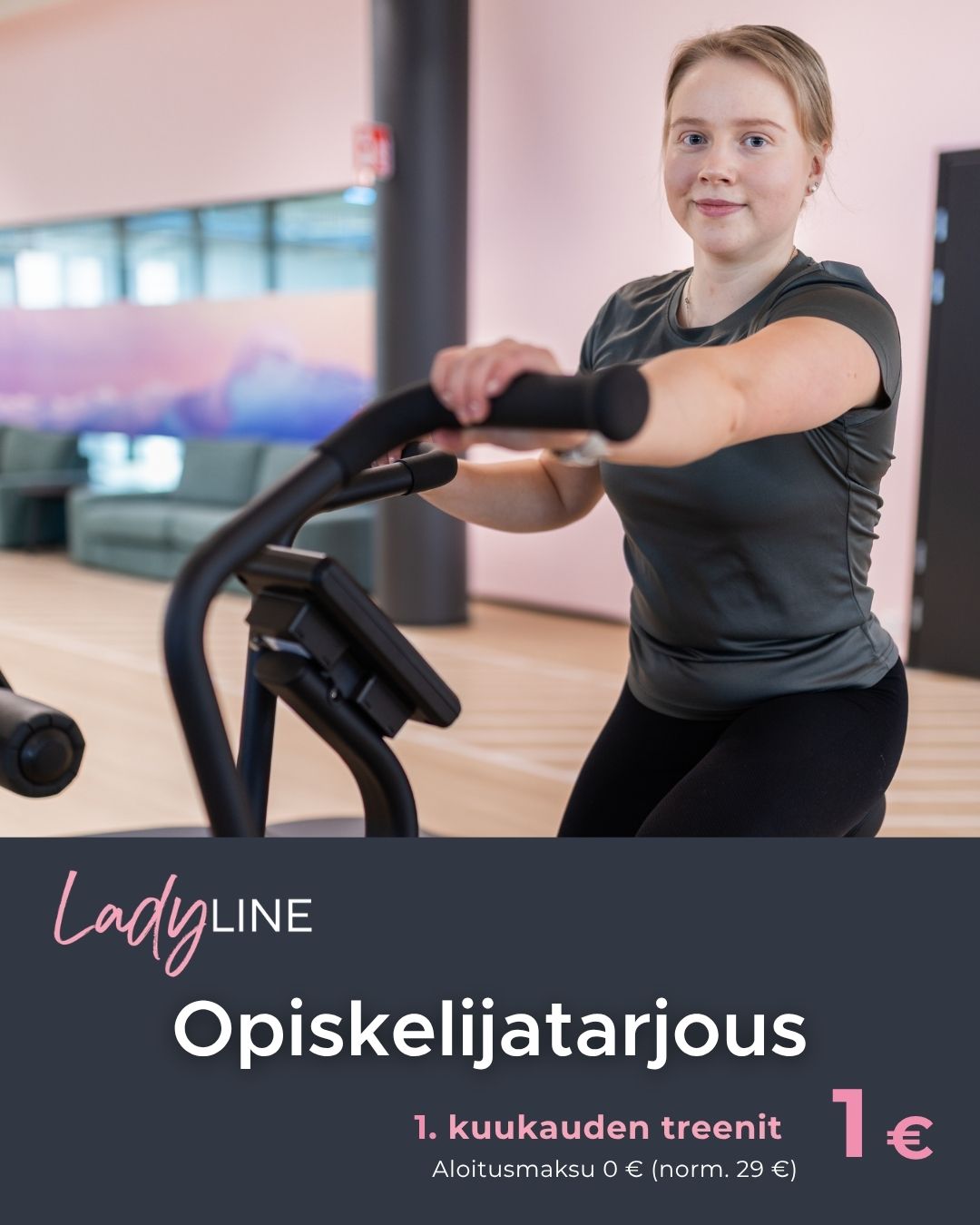 Opiskelijatarjous (ja nuoriso alle 18. v) 1. kk 1 € LadyLine Lippulaiva