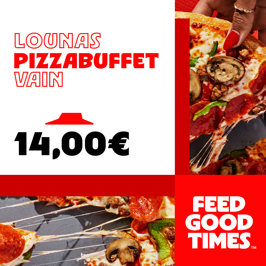 Buffet 14€ Pizza Hut Lippulaiva