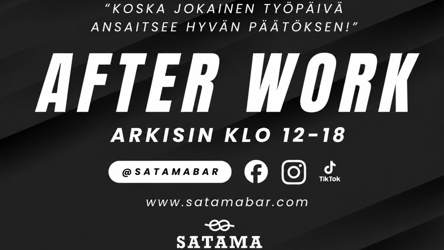 After work hanatuote 0,4l 6,50€ Satama Beerhouse